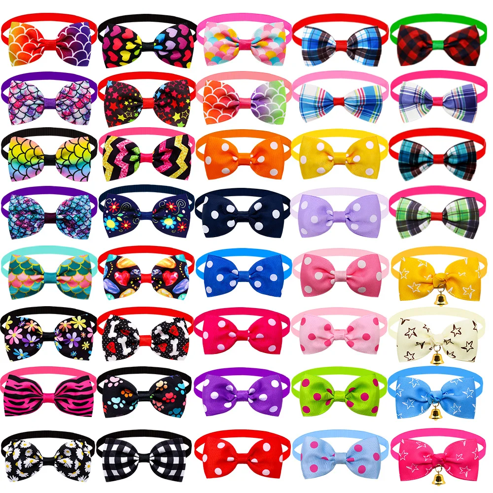 20pcs Dog Acccessories Dog Bow Tie  Bulk Dog Collar Bow Dog Bowtie Small Dog Cat Pet Supplies Dog Fashion Accessoreis Bow 6
