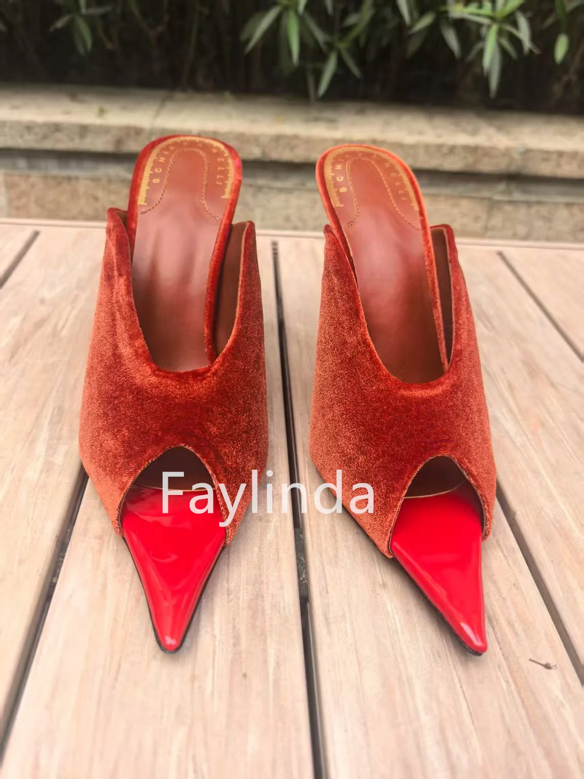 Peep Toe Irregular Heel Suede Women Shoes Shallow Sandals Slingback Mules Designer Sandalias Sexy Zapatos De Mujer Party Talon