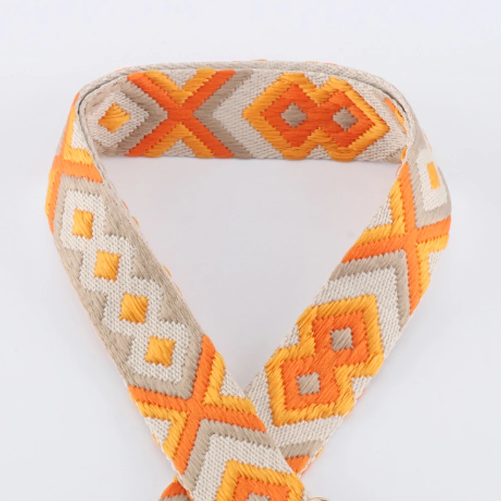 Ribbon Decoration Ribbon Supplies Webbing Craft Supplies 1/2/5Yards 38mm Ribbon BeltBag Parts Rhombus Vintage Woven Decorative Ethnic Multicolor Handbag Strap Jacquard Webbing
