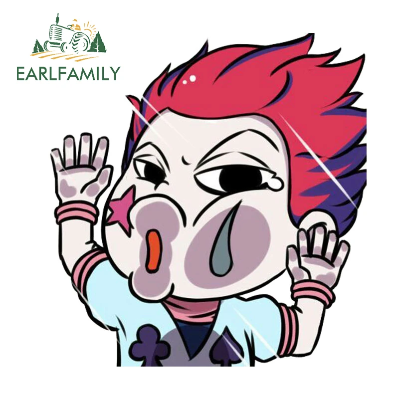 

EARLFAMILY 13 см x 12,3 см Hisoka наклейки на окна автомобиля аниме забавная Водонепроницаемая наклейка для ноутбука мотоцикла камеры автомобильные аксессуары