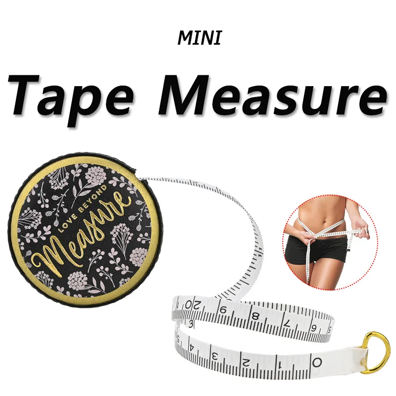 Portable PU Leather Mini Tape Measure for Sewing and Crafting