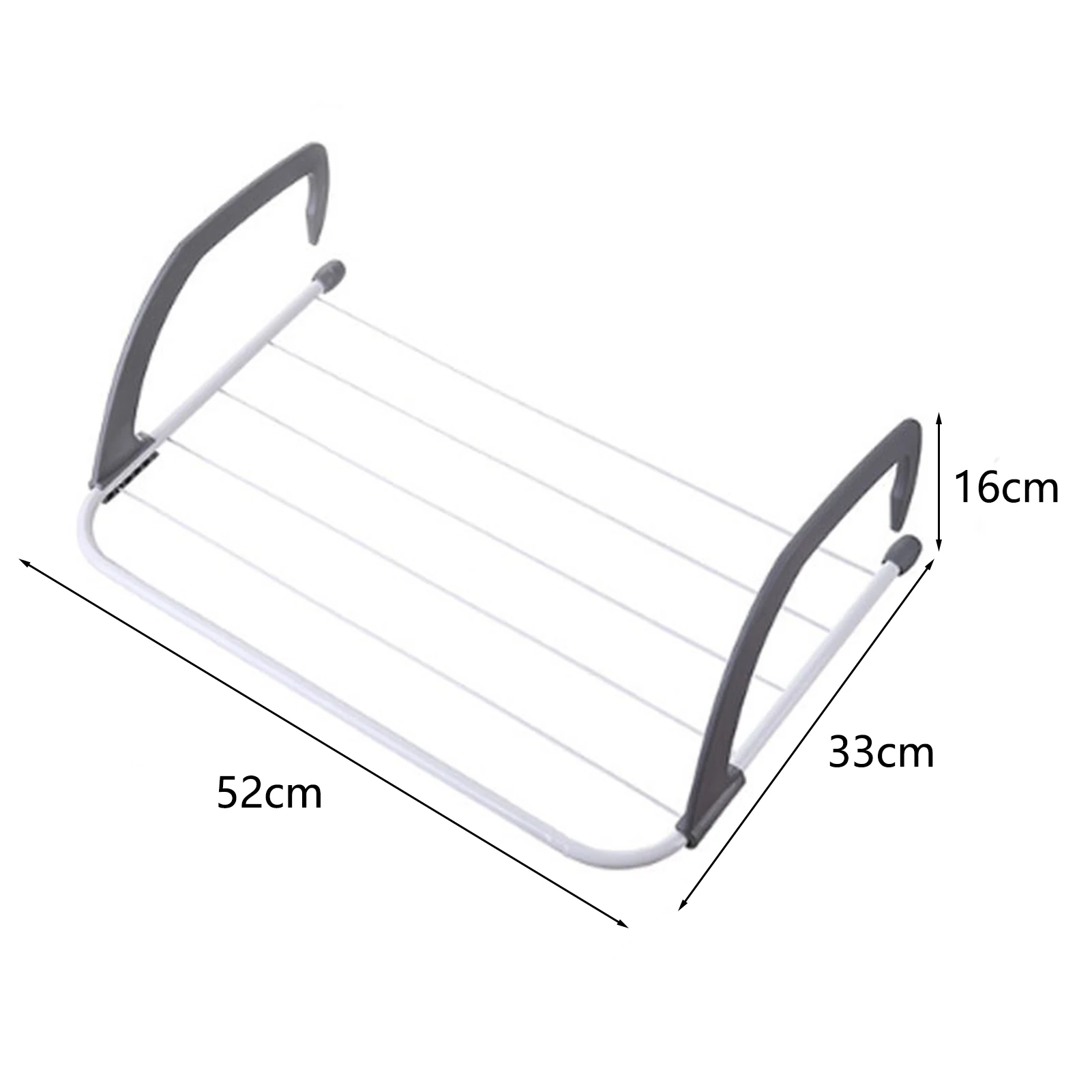 Anti-deform Modern Heating Radiator Balcony Shoes Hanger Sturdy Construction Laundry Drying Rack Windproof Yard Home Accessories 6