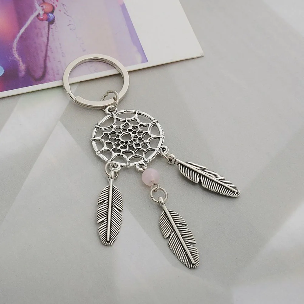 Dreamcatcher Metal Feather Dream Catcher Key Chain Keyring Women Vintage Charm Fashion Bohemian Indian Style Keychain New 2