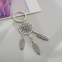 Dreamcatcher Metal Feather Dream Catcher Key Chain Keyring Women Vintage Charm Fashion Bohemian Indian Style Keychain New 2