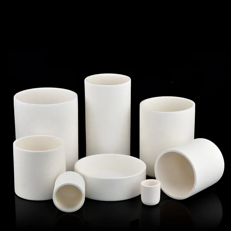 

1pcs Lab 5ml to 1000ml cylindrical Corundum crucible 99% alumina Ash crucible High temperature resistance 1600 degrees