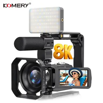 Videocamera 8K a infrarossi per visione notturna Videocamera digitale 18X 64MP Registratore Vlog WIFI Webcam live 3.0 "Ruota Touch Screen