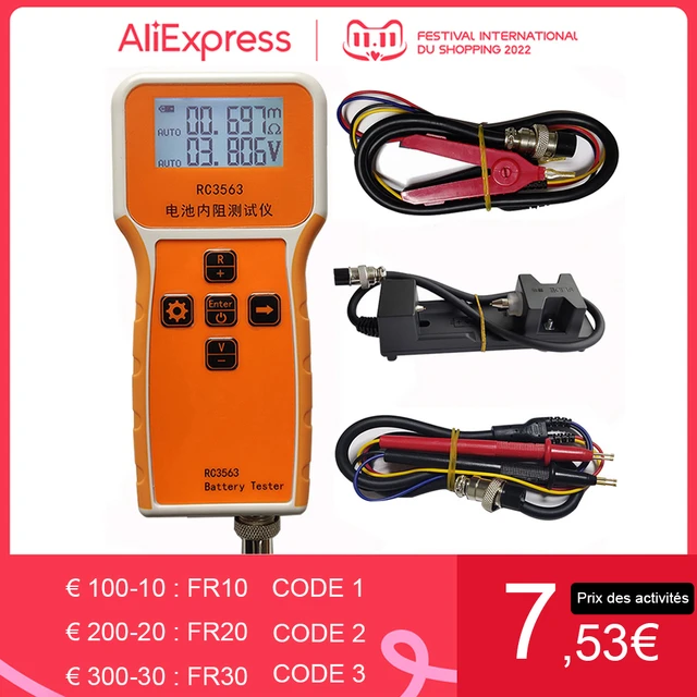 Testeur de RéSistance Interne de Batterie RC3563 DéTecteur de