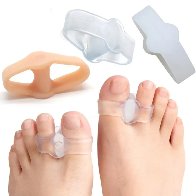 3 Types Soft Elastic Toe Separator Silicone Hallux Valgus Orthopedic Protector Thumb Corrector Spacers Bunion Relief Foot Care toe separators toe corrector toe protector