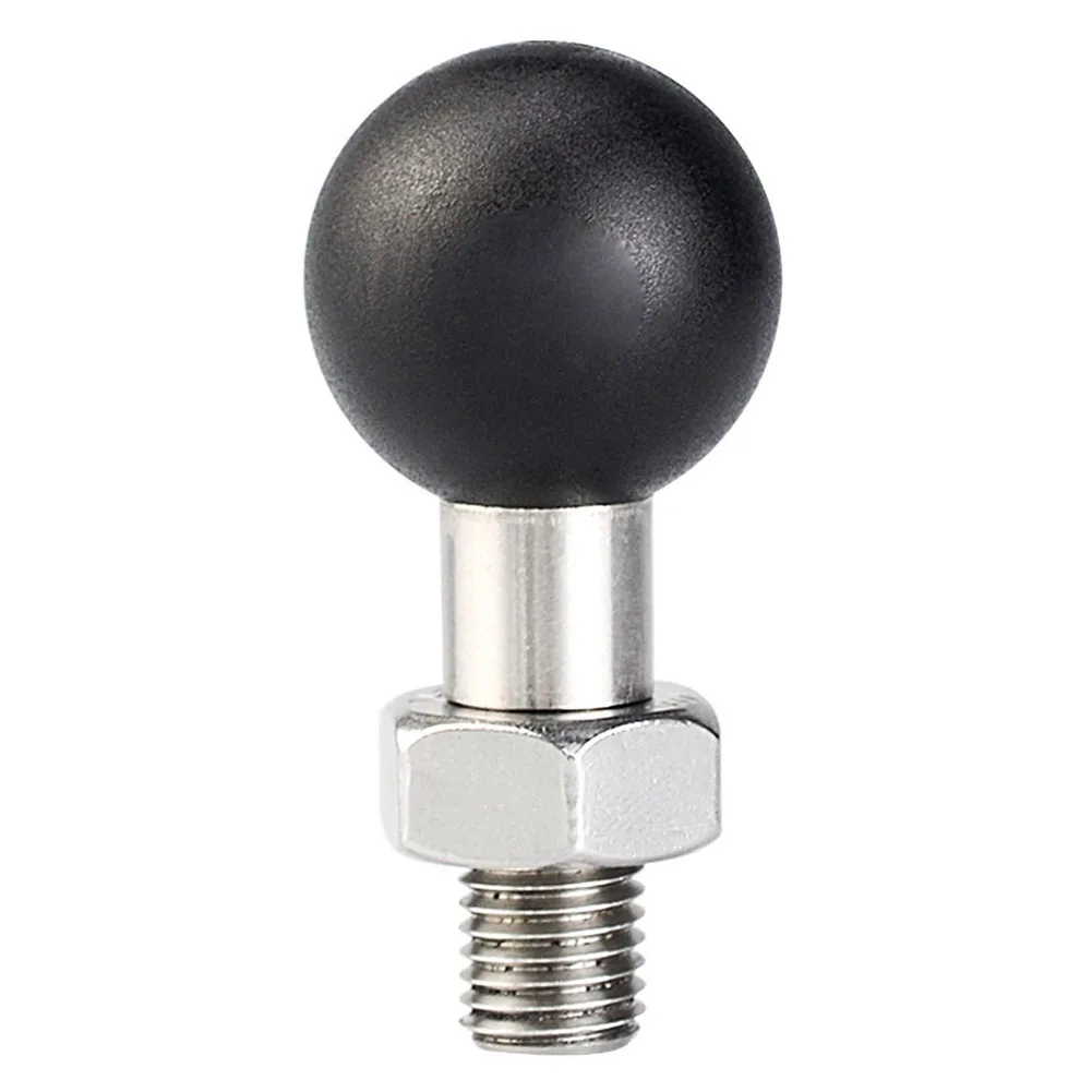 1 Inch M10 M8 Male Thread Mount M10 M8 Screw Ball Head Mount Adapter Motorcycle Handlebar Base Bolt for Motorcycle Phone Holder