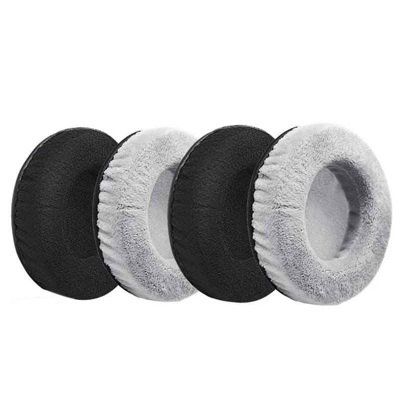 2pcs Earpad Velvet 60 65 70 75 80 85 90 95 100 105 110MM 헤드폰 이어 패드 헤드셋 폼 쿠션 귀마개 블랙 그레이