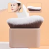 Foundation Brush, 1pcs Plastic Creative	wave Fit Perfectly Cosmetic Brush	at home or On-the-Go 2