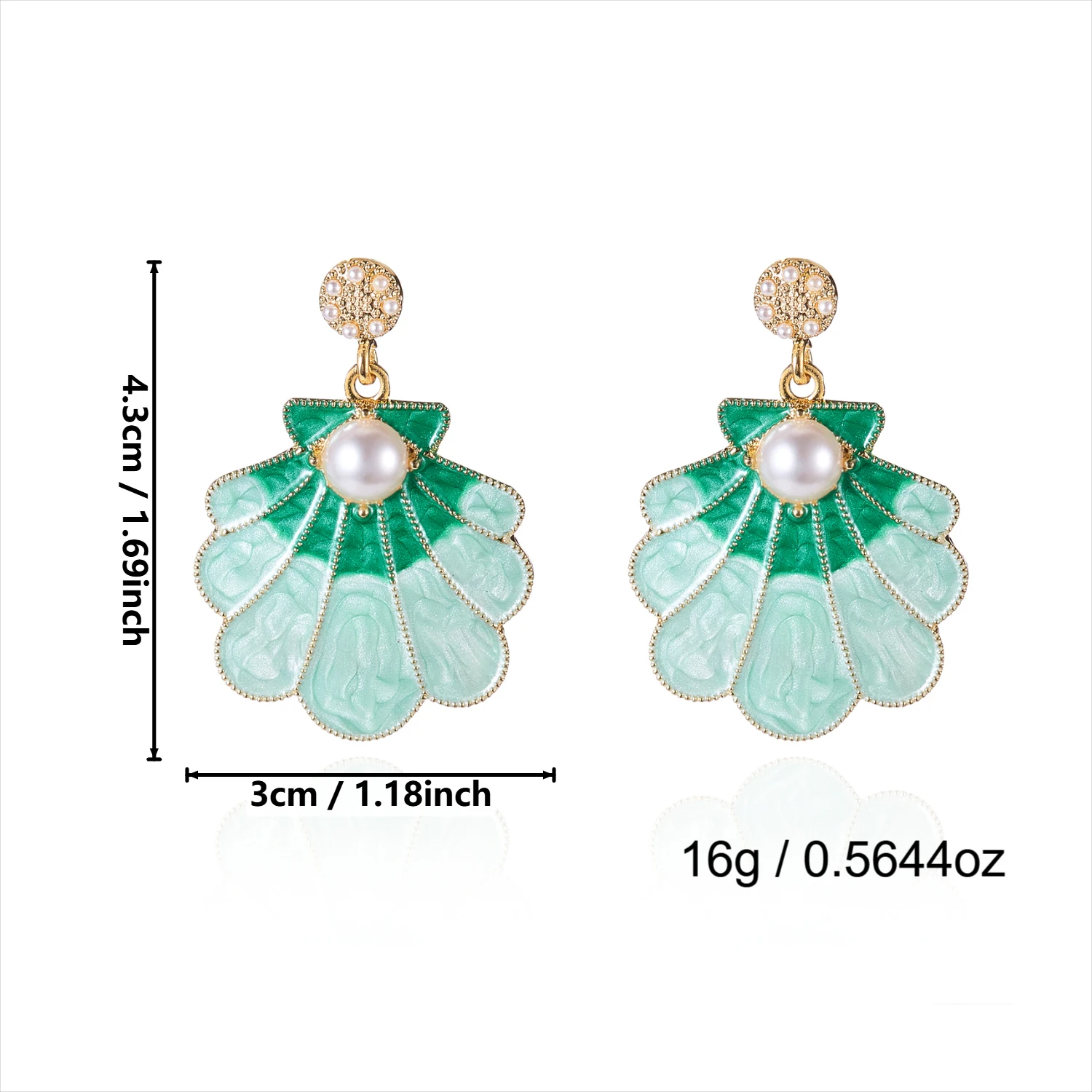Ozean-Serie Emaille-Seestern-Ohrringe für Damen, Übertriebene Bunte Strass-Seestern-Ohrringe, Sommerurlaub-Charm-Schmuck – Detail 8