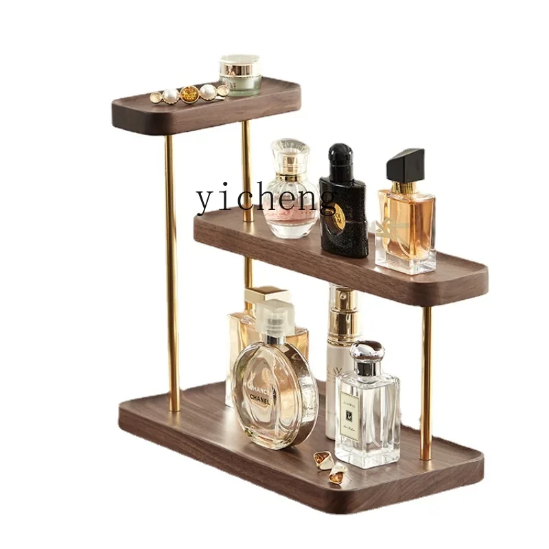 Zk Cosmetics Storage Box In Legno Massello Dresser Table Rossetto Profumo Storage Rack