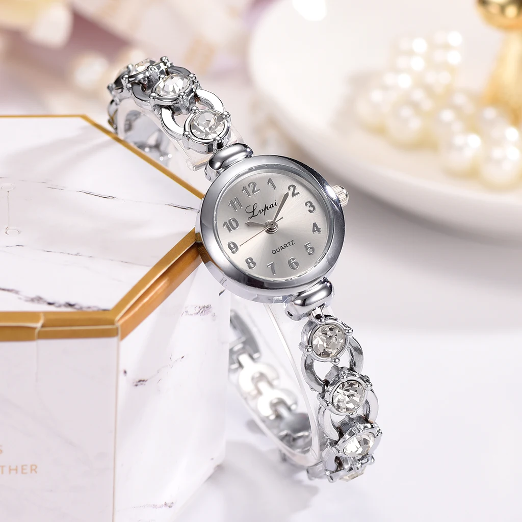 Women Watches 2024 Luxury Brands Stainless Steel Crystal Bracelet Wrist Watch Fashion Ladies Dress Reloj Mujer Montre Femme 4