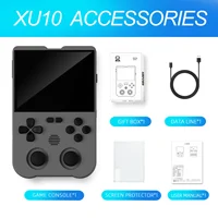 Ampown XU10 Handheld Game Console 3.5" IPS Screen 3000mAh Battery Linux System Built-in Retro Games Portable Video Game Console 6