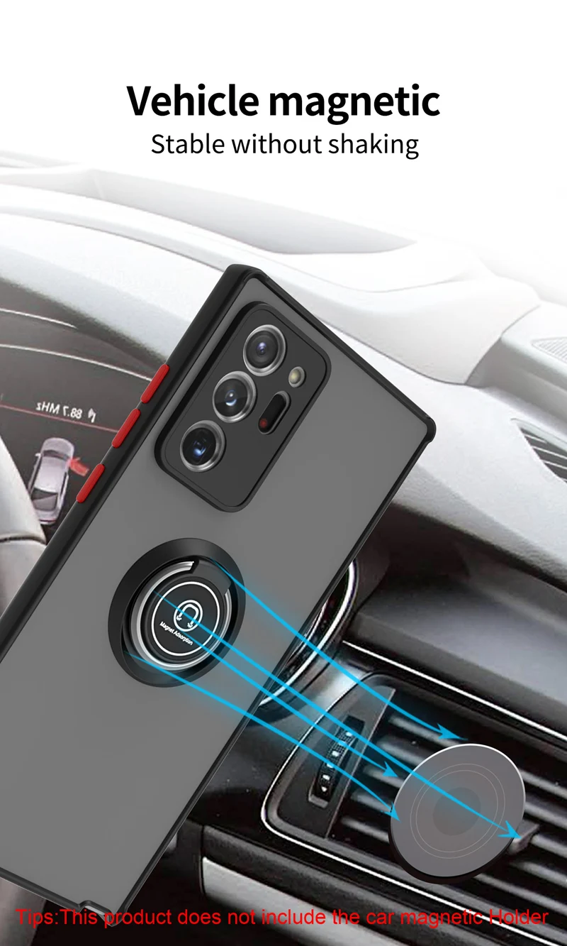 KEYSION Schutzhülle für Samsung Note 20 Ultra 5G Note 10 Plus 9 8, transparent, mit Standfunktion, für Galaxy Note 10 L_voghion.com
