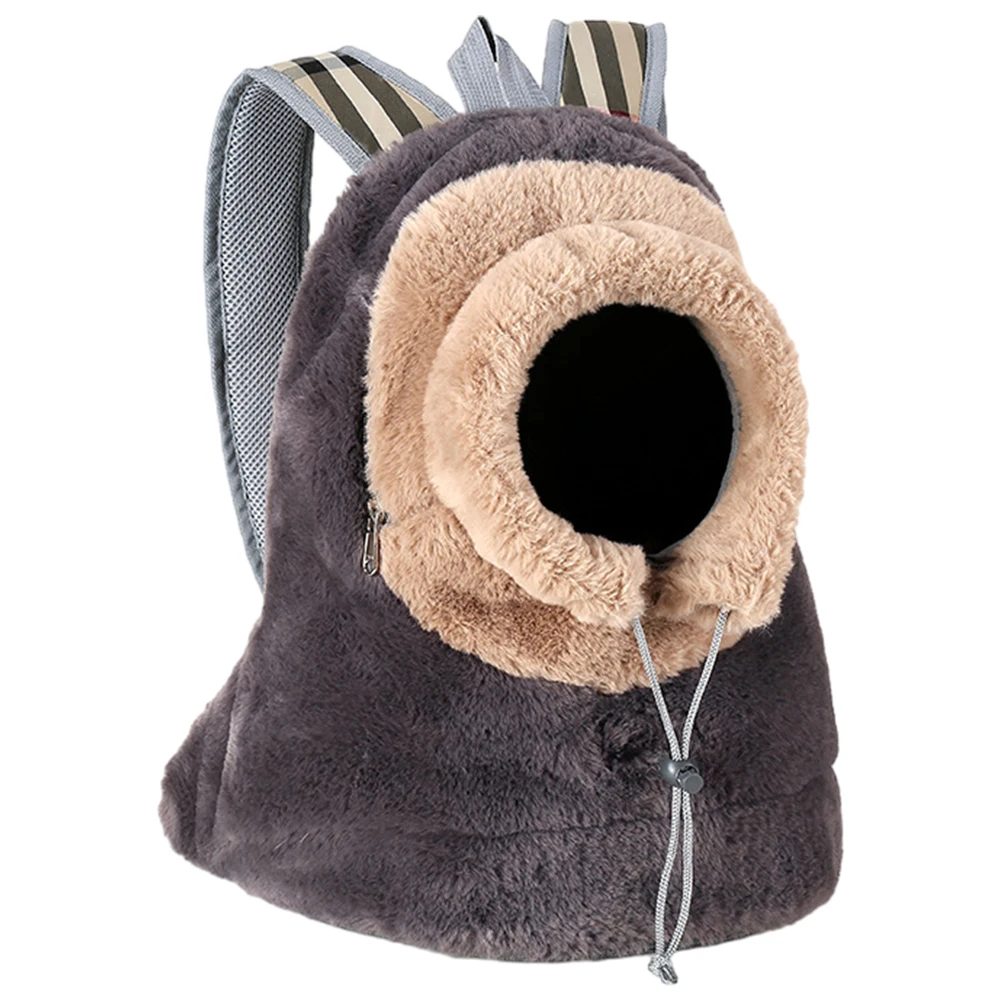 Title 1, Pet Plush Backpack Cat Chest Bag Carrier Winter...