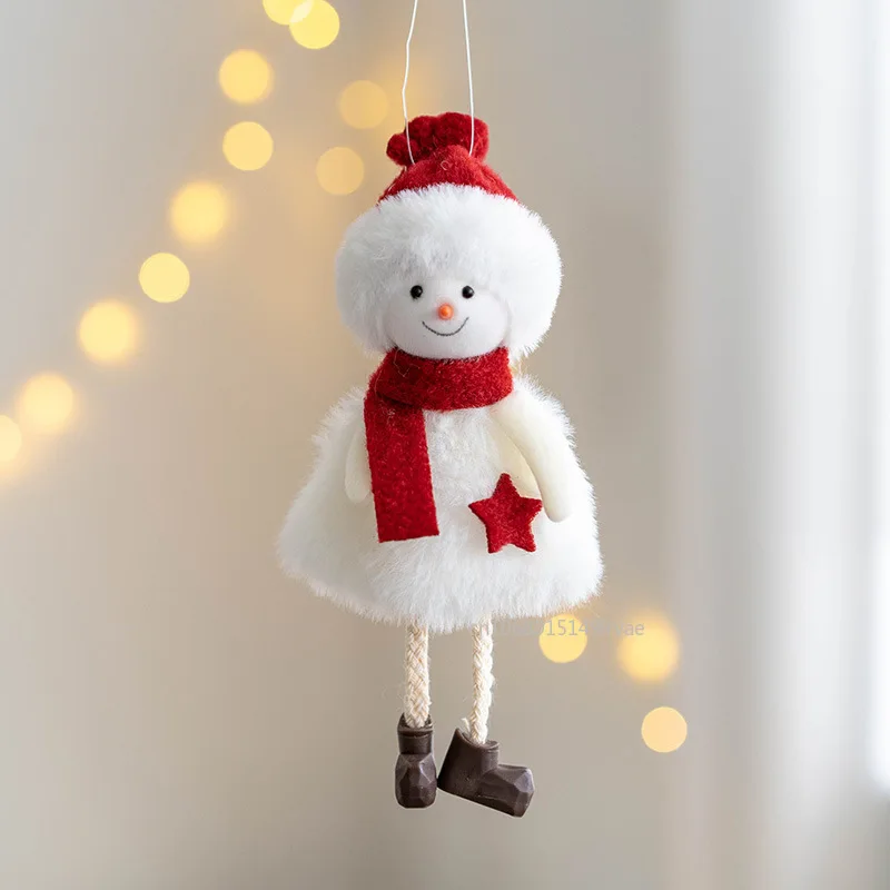 Christmas Tree Hanging Angel Doll Kids Toys New Year Ornaments Pendants 2025 Navidad Noel Home Decoration New Year Gifts 2026