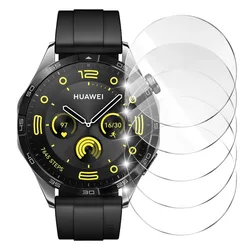 Premium 3-Pack Tempered Glass Screen Protector for Smartwatches - Full Coverage Protection (For Huawei GT3 46MM)