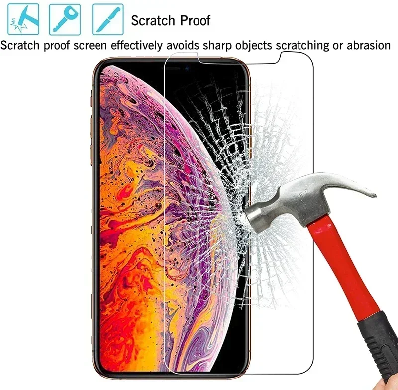 3PCS Occhiali Custodia protettiva per schermo per IPhone 17 Air 15 14 12 11 13 16 Pro Max Plus XS XR X Mini 16e 17Pro 17Air I Copertura del telefono - immagine 4