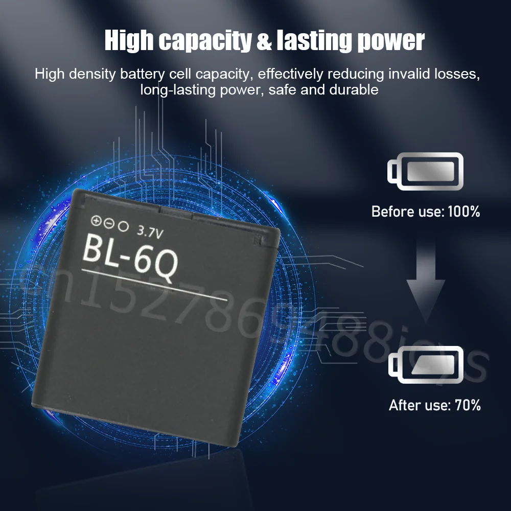 BL-6Q BL 6Q BL6Q 3,7 V 970mAh Аккумуляторная Батарея Для Телефона.
