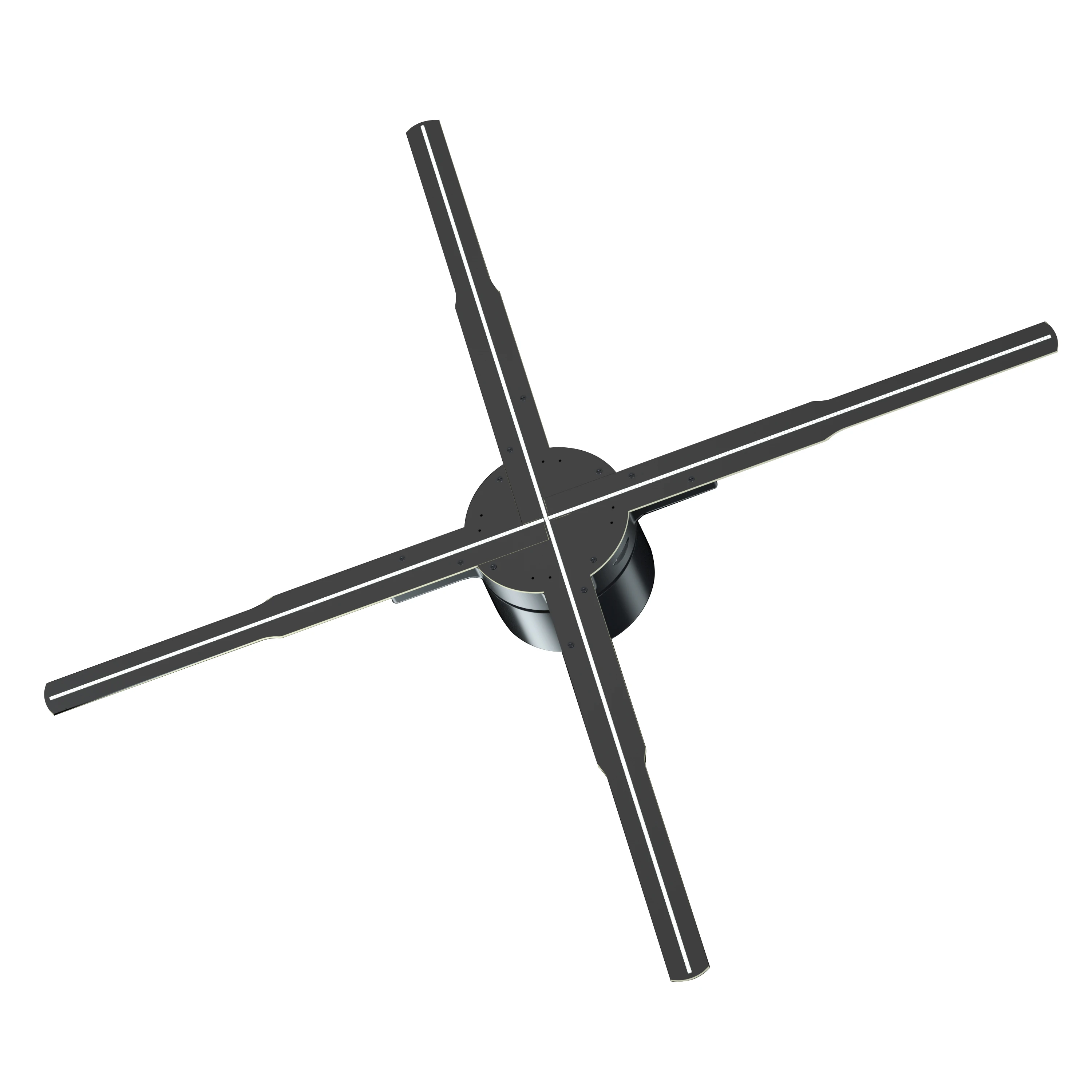 56cm HD 3d Holographic Fan Rotatable Virtual Imaging Projection Video Picture Advertising Light Projector Support Wifi Upload