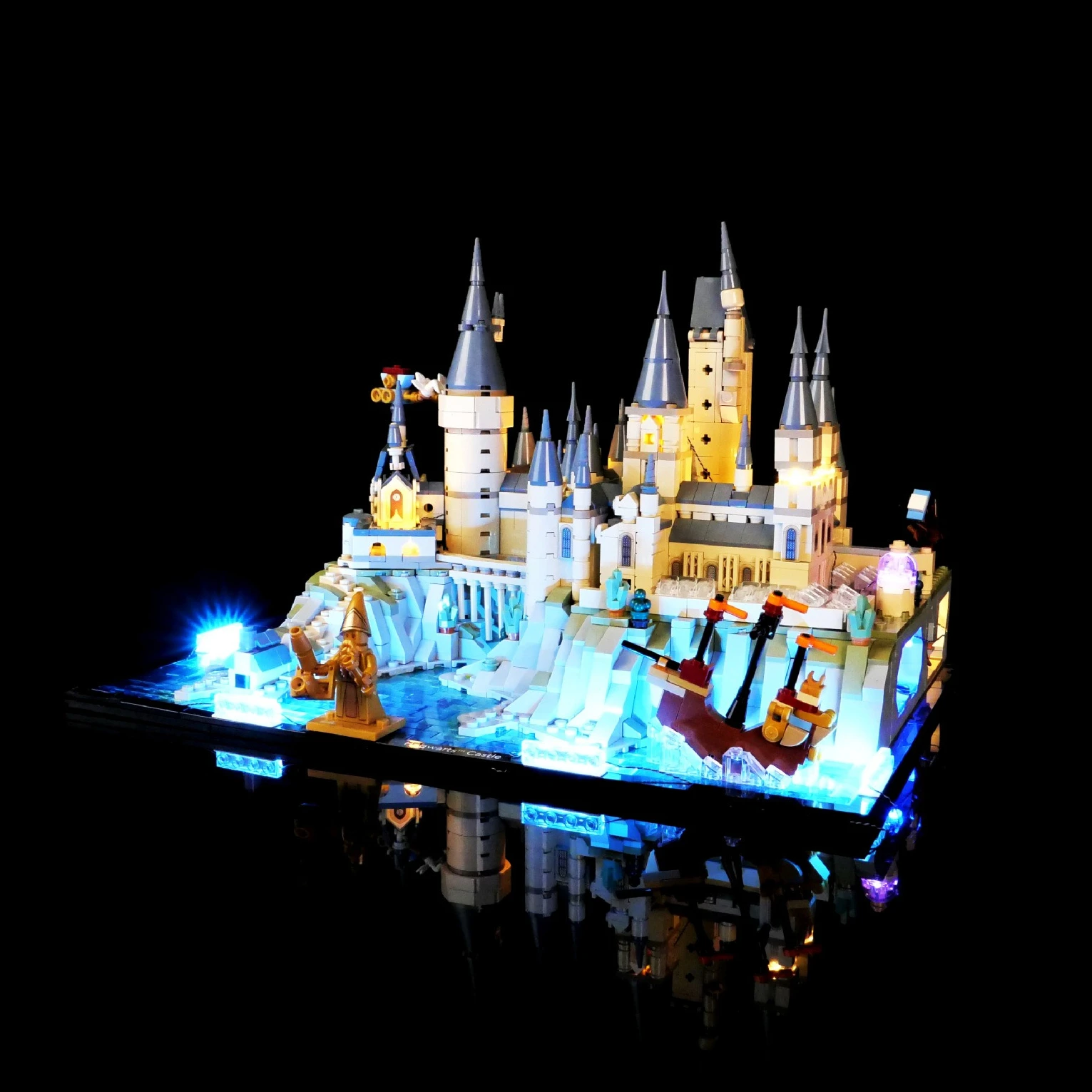모델 LED 조명 세트는 포함되지 않음 LEGO Castle 및 Grounds 76419 빌딩 블록 벽돌 DIY 램프 장난감 세트와 호환 가능