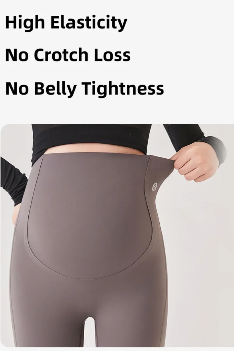 2024 Pregnant Women Breathable Belly Legging Clothes Maternity Slim Daily Pregnancy Wear Comfort Versatile Maternity Shark Pants 5