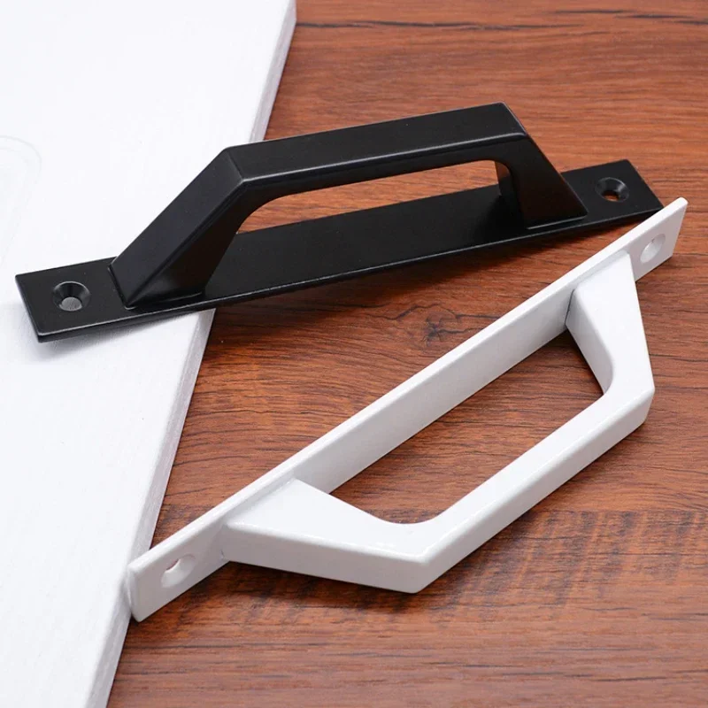 Aluminum Alloy Kitchen Cabinet Sliding Door Handle Bedroom Drawer Window Modern American Pulls Black White Long Handles