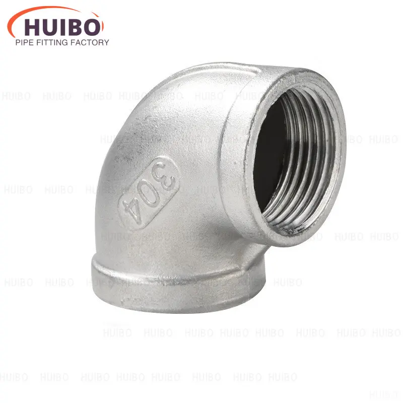 

Pipe Fitting Female Threaded 1/8 1/4 3/8 1/2 3/4 1 BSP Elbow 90 Degree Angled Stainless Steel 304 Water Connector Adapter