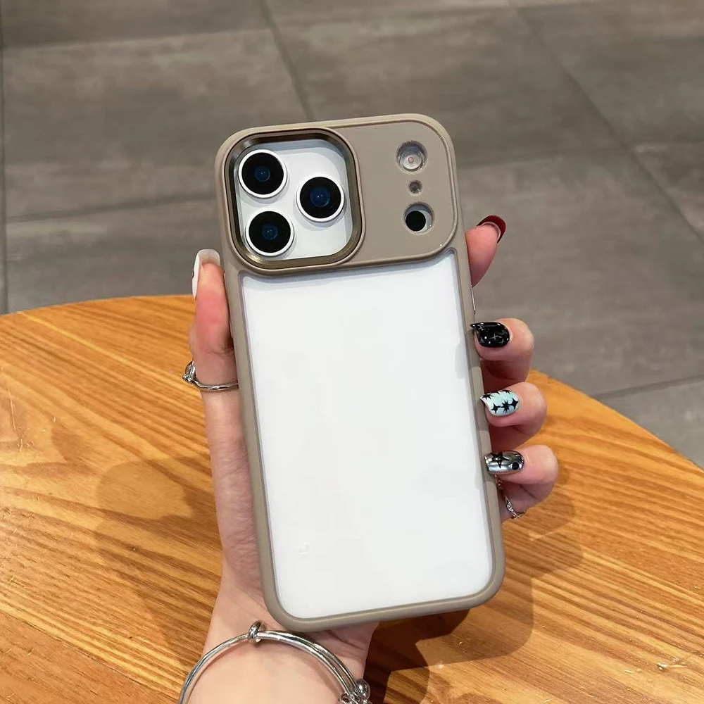 Luxury HD Transparent Shockproof Bumper Case with Magsafe-Compatible Charge Back Cover