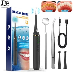 Electric Dental Calculus Remover Tooth Cleaner Portable Sonic Dental Scaler Tartar Plaque Stain Remover Teeth Whitening Tools