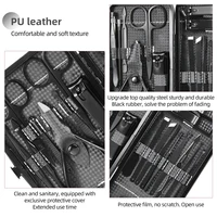 9/19/30pcs Manicure Set Stainless Steel Nail Clipper Set Multi-functional Nail Cutter Fingernail Clippers Eyebrow Scissor Kit 2