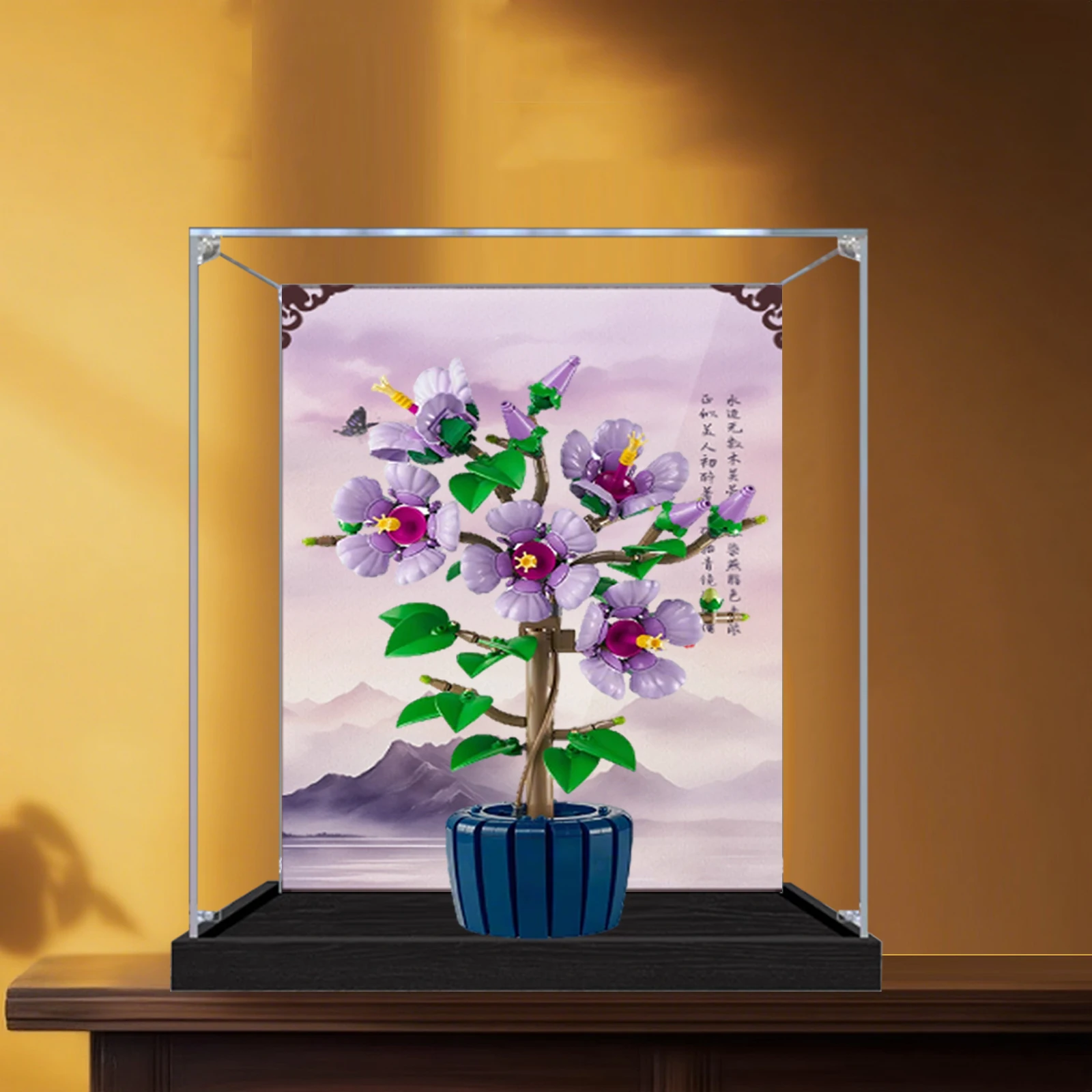 Acrylic Display Box for Lego 10372 Hibiscus - Dustproof Display