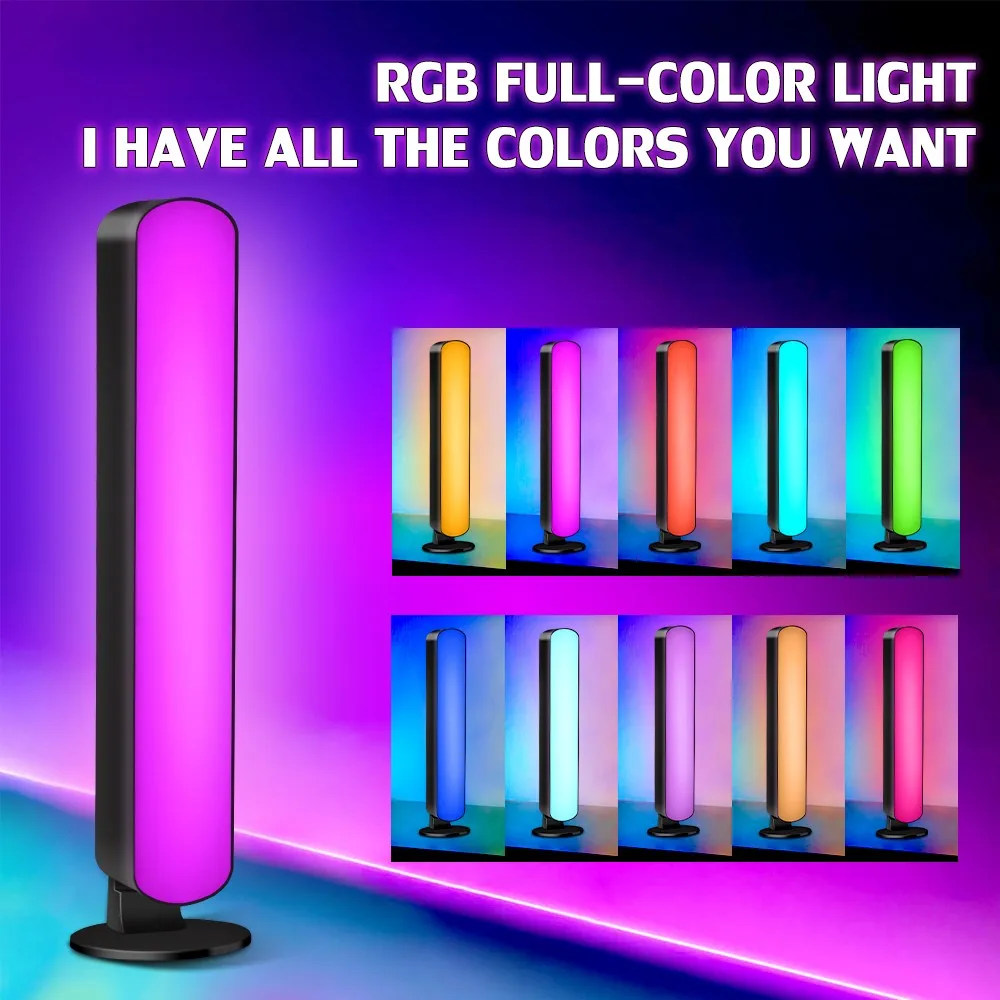 Music Sync LED Night Light Bars RGB Atmosphere Lamp With Remote Control For Gaming TV Bedroom Decoration Desktop Lamp 3