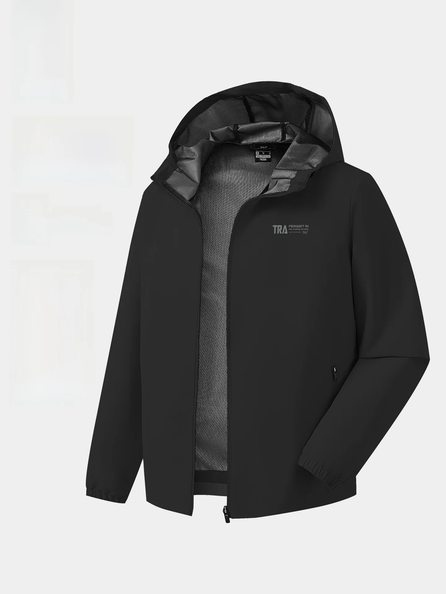 36도 남성용 방풍 웨어러블 아웃도어 스포츠웨어 경량 우븐 재킷 (후드, 지퍼 포켓, 폴리에스터 섬유)