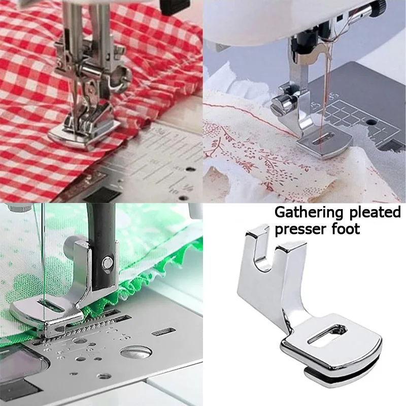 Prensatelas para máquina de coser, prensatelas de doble alimentación, prensatelas  Overlock con guía de acolchado, prensatelas Overlock Reg