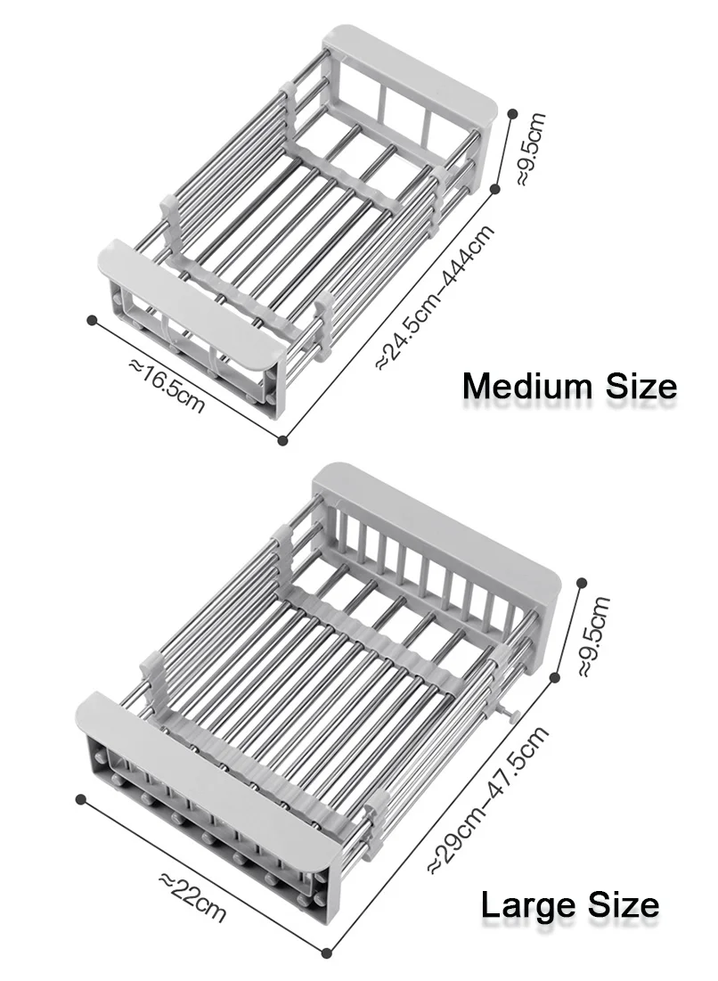 Stainless steel drain rack