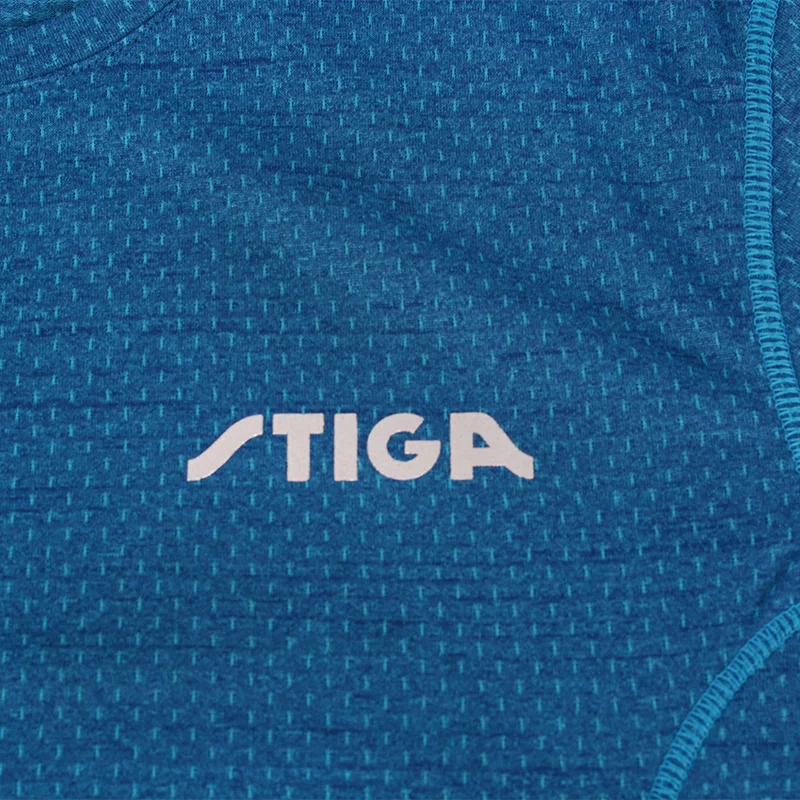 Stiga Table Tennis Clothes Sportswear Quick Dry Short Sleeved Men Ping Pong Shirt Badminton Sport Jerseys