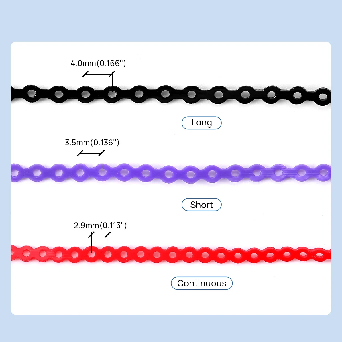 Braces Chain Rubber Bands