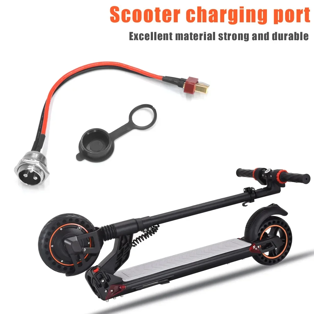 Durable Electric Scooter Charging Cable with T-head Plug for Enhanced Power Connection