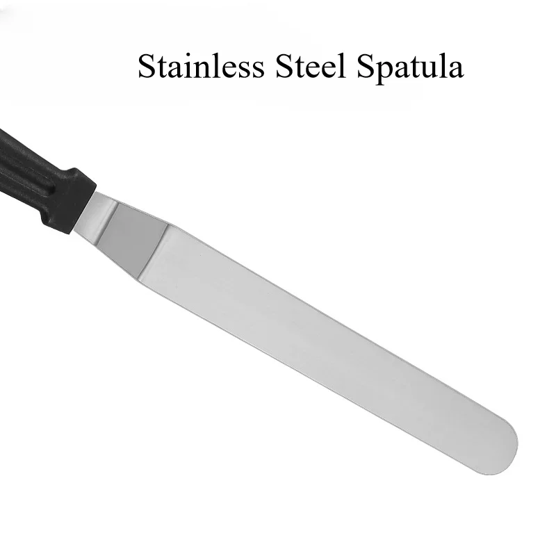 Description Picture 5 of itemStainless Steel Butter Spatula DIY Cake Making Tool Butter Spatula Stirring Spatula Kissing Knife Baking Tool Products