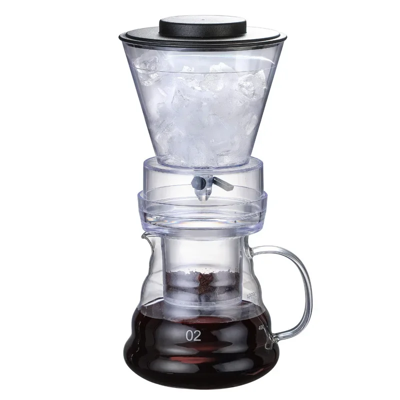 

Pots Brew Glass Filter Pot Percolators Iced Brewer Dripper Cold Coffee Regulatable Drip Dutch Ice Machine Maker