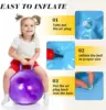 18" Hopper Ball with Handle Bouncing Ball Marble Bouncy Balls Hopping Toys Inflatable Hop Ball Jumping Ball for Boys Girls 2