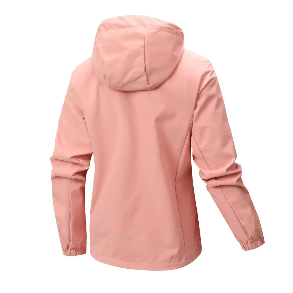 Spring and Autumn Outdoor Windproof and Waterproof Jacket Thin Trend Loose Breathable Mountaineering Suit Jacket Women
