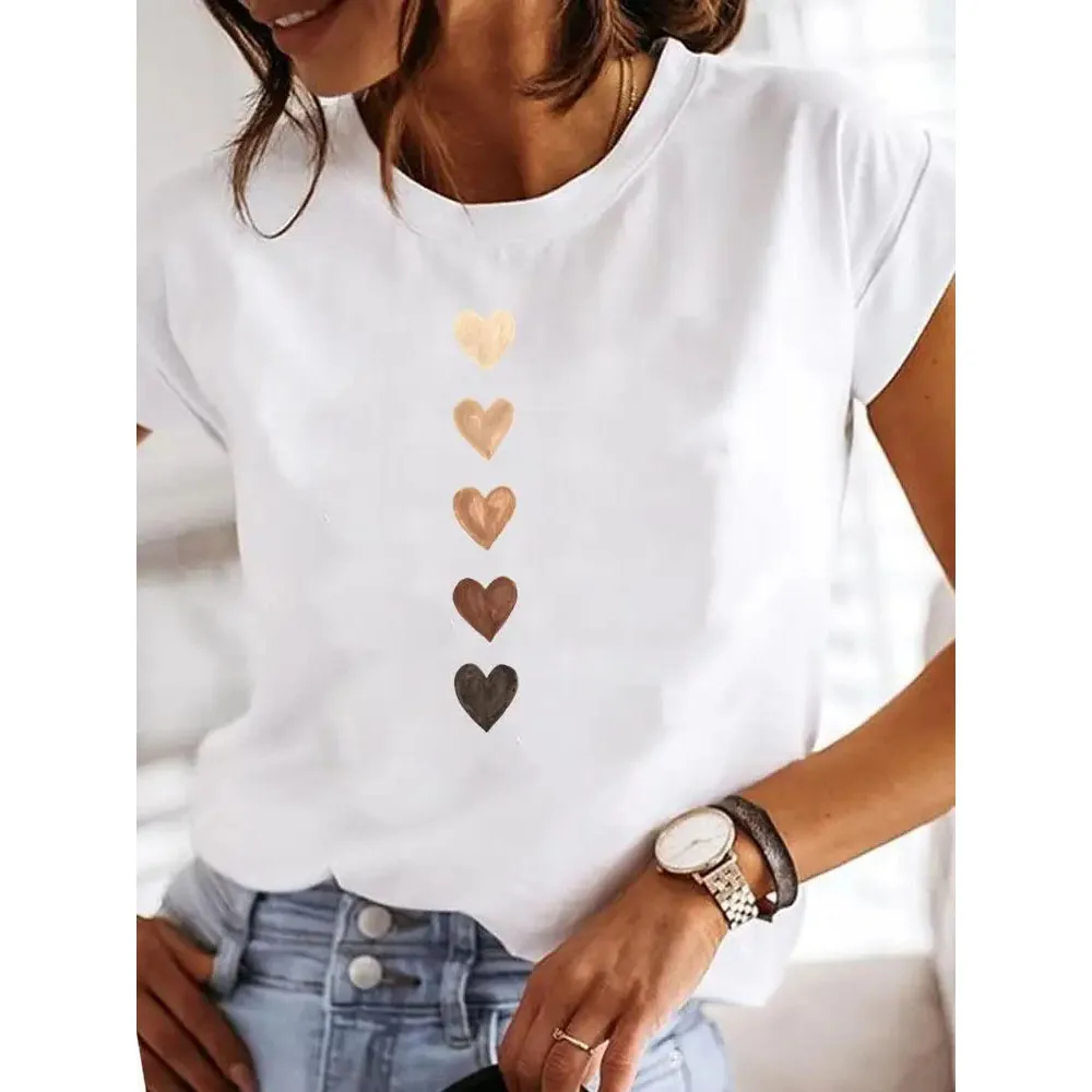 Heart Print Tee
