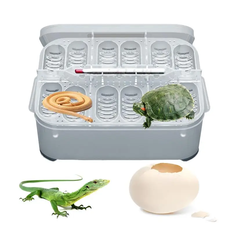Small Reptile Breeding Box 12 Grids Professional Reptile Incubators Reptile Liz ard Incubation Box Hatchery Tools Suitable For 1