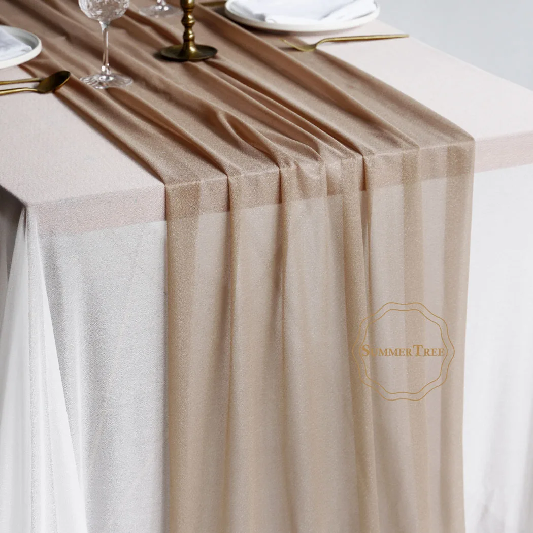 Cotton Table Runner Sheer Table Runner Wedding Party Decoration