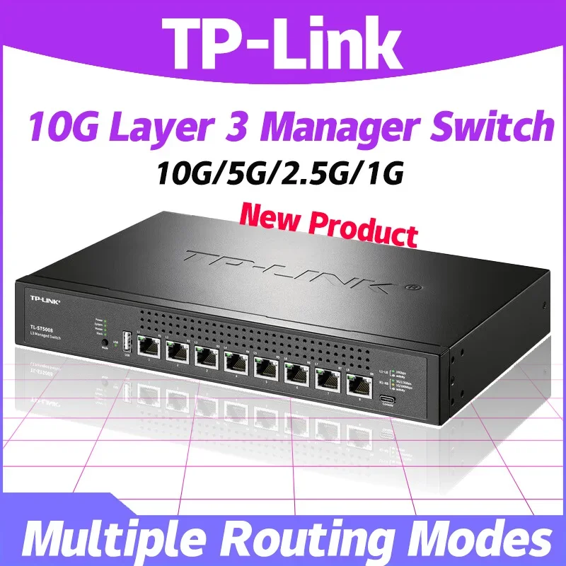 TP-LINK TL-ST5008 10GbE L3 8ポート スイッチ TP-Link 10gbe Switch Sfp+ All 8*10000mbps 3-layer Network TL