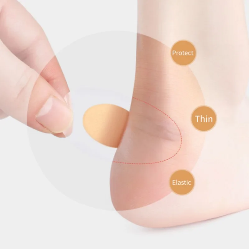 Antiwear Heel Stickers Foot Protecting Wounds Pad Lightweight Portable Waterproof Heel Patch Friction Resistant Foot Protector